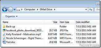 file saving in gmail hard drive