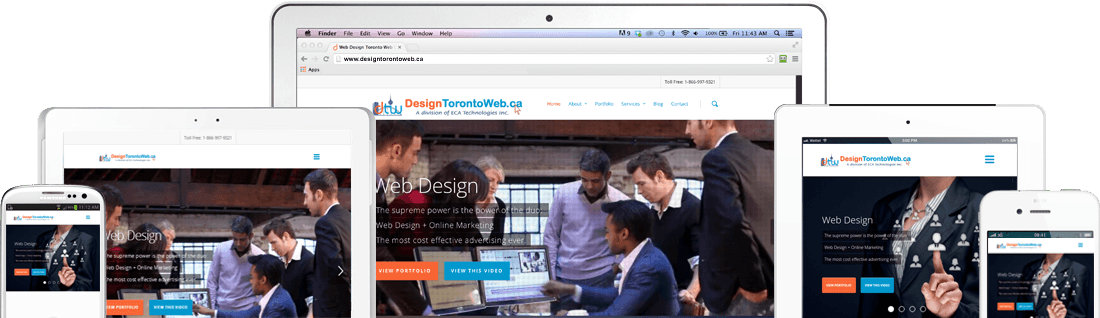 web design with integrated AI
